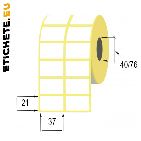 Этикетка термо 37x21мм для печати на принтерах TSC. Zebra, Argox, Citizen и других | Etichete.eu
